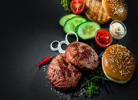 تصویر 1 از همبرگر مرغ درجه یک در طعم های مختلف